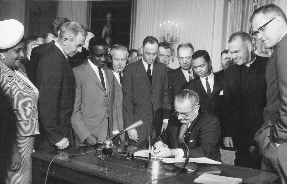 Signing of the Civil Rights Act at the White House