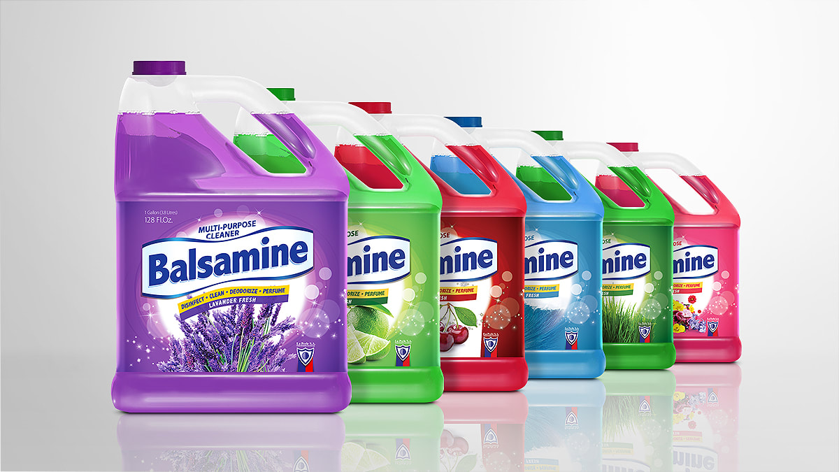 Balsamine multi-purpose cleaner packaging design by Pong Lizardo