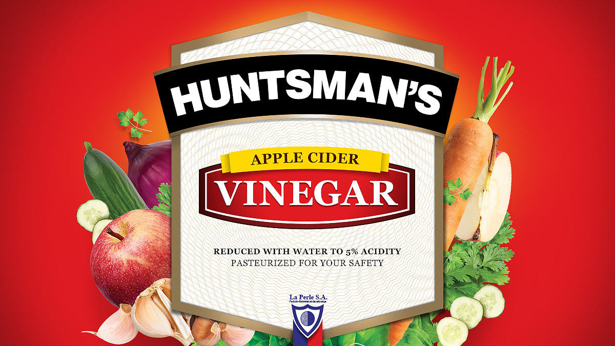 Huntsman Apple Cider Vinegar packaging design by Pong Lizardo