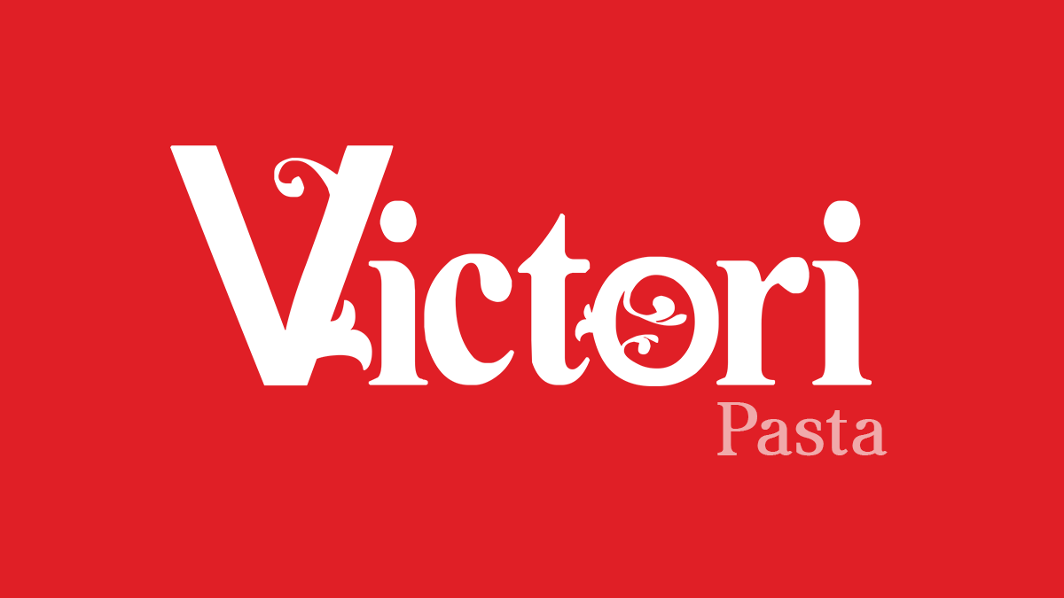 Victori Pasta logo design by Pong Lizardo