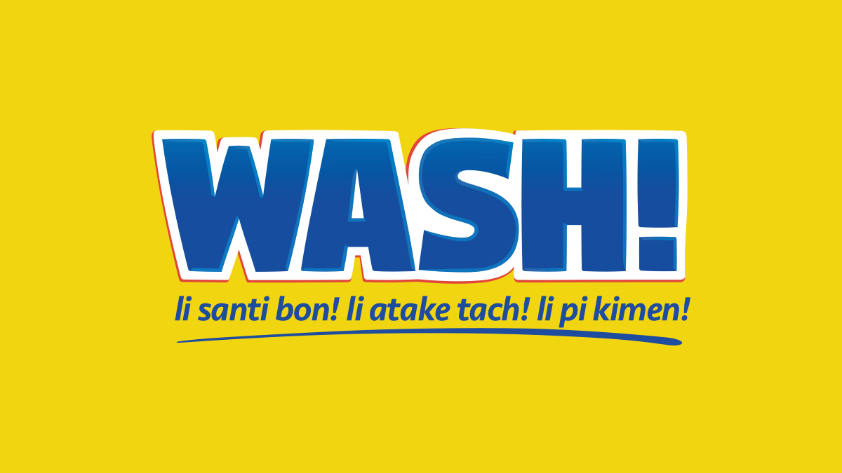 Wash laundry detergent bar soap logo design by Pong Lizardo